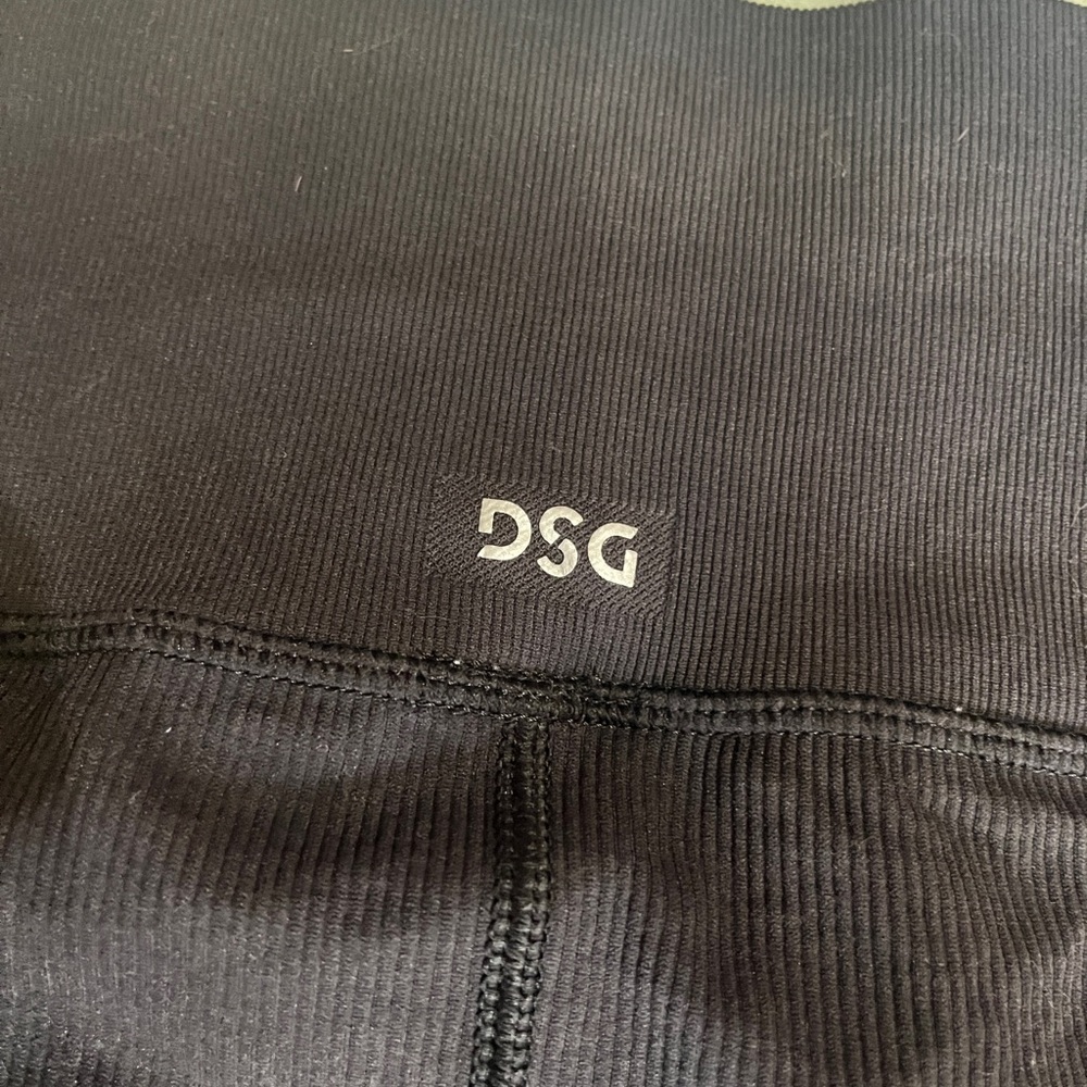 DSG Black Activewear Ribbed Leggings - Picture 4 of 5